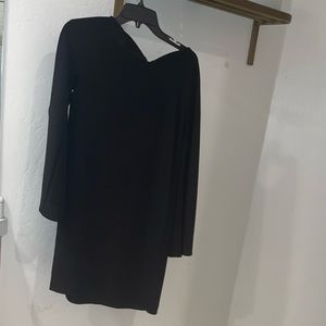 ZARA WOMAN BLACK MIDI DRESS